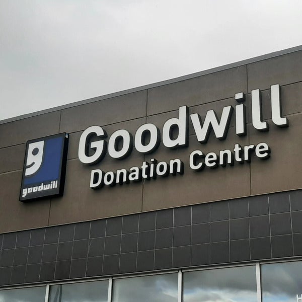 Illuminated Channel Letters for Goodwill Industries of Alberta in Spruce Grove, AB
