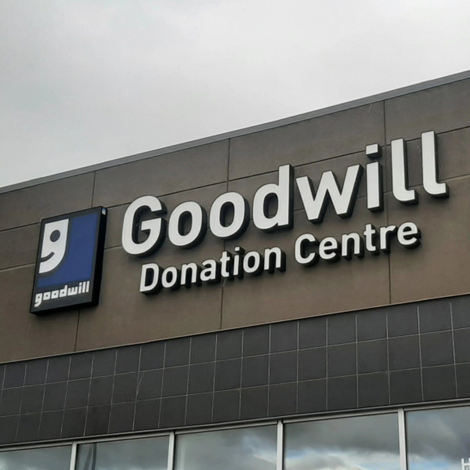 Illuminated Channel Letters for Goodwill Industries of Alberta in Spruce Grove, AB