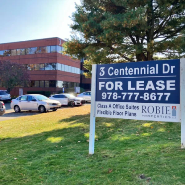 Robie Properties 3 Cenntenial Drive For Lease Sign Replacement 10.23.24