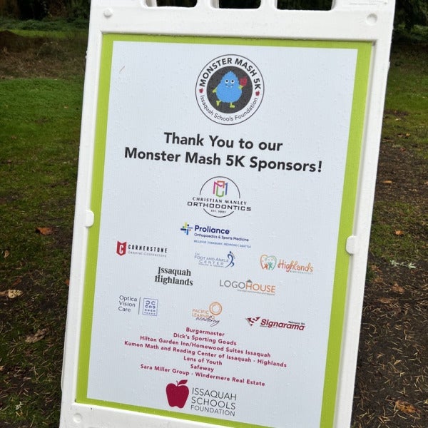Supporting Issaquah Schools Foundation - Monster Mash 5K