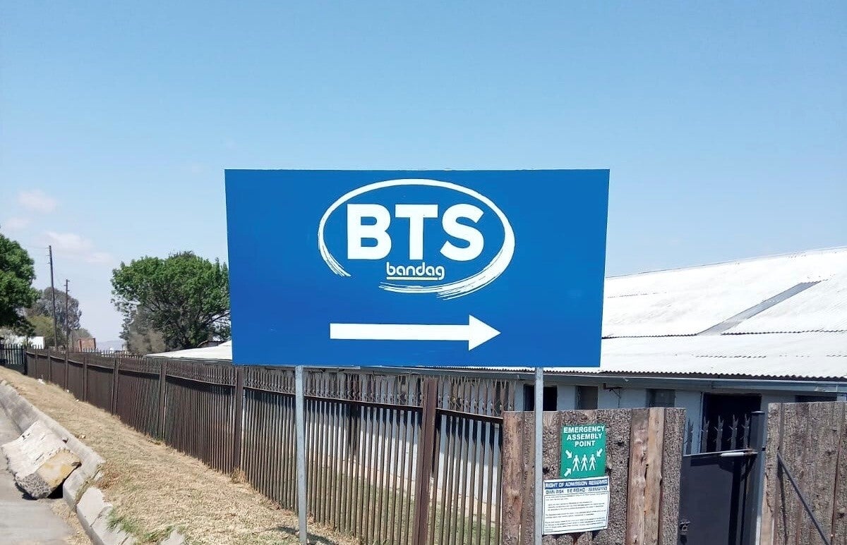 Industrial signage done for DTS
