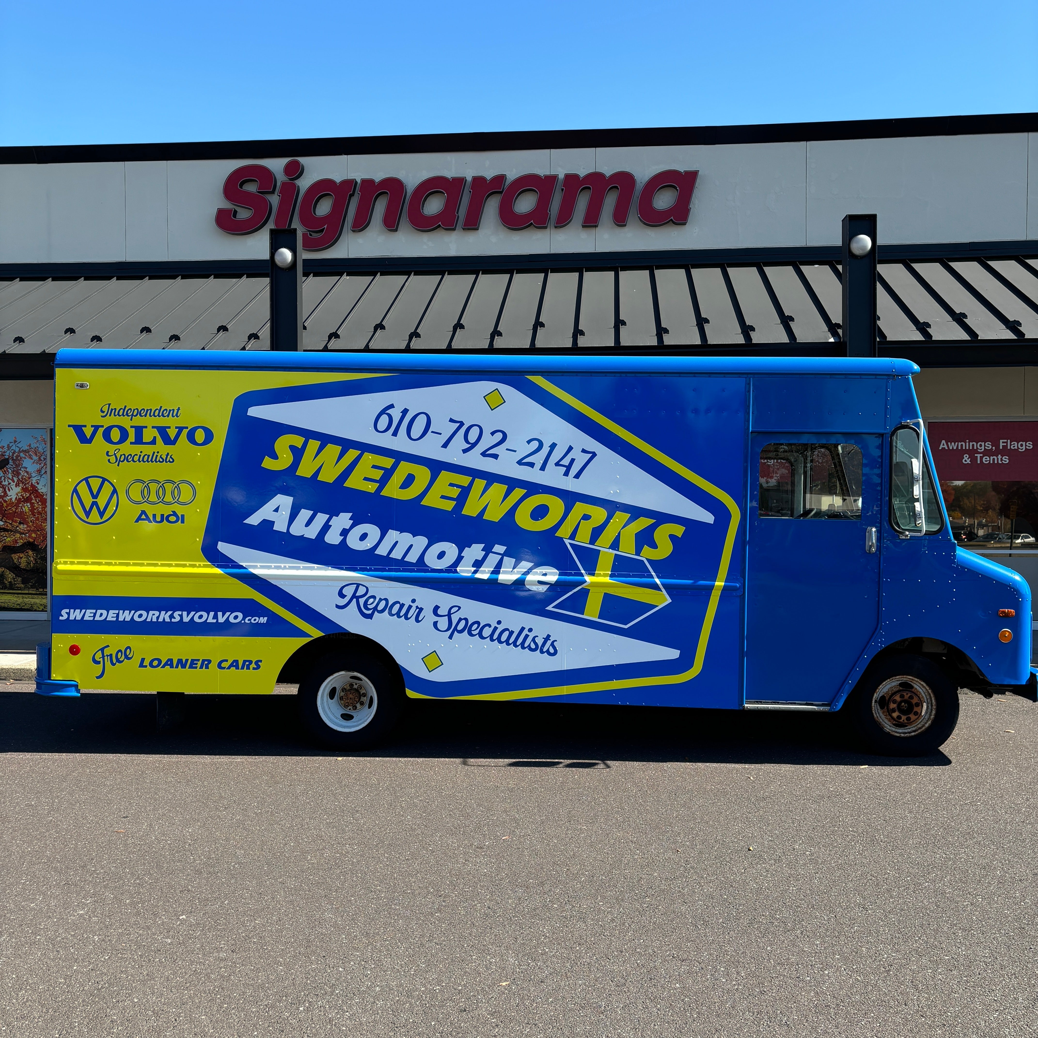 Swedeworks Automotive Truck Wrap in Spring City, PA