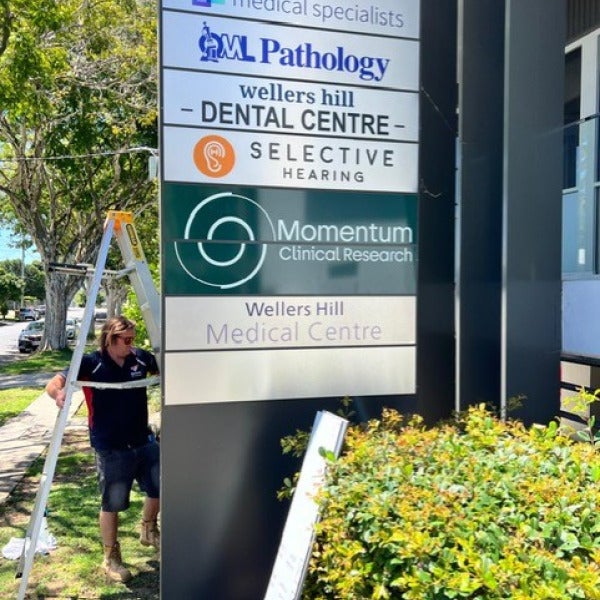 Two for one cohesive signage!