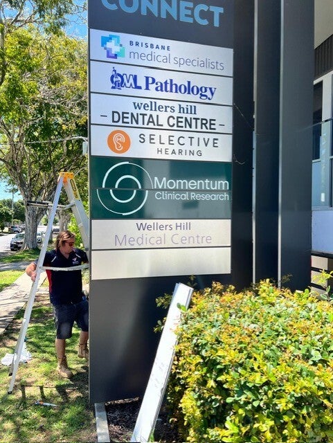 Two for one cohesive signage!