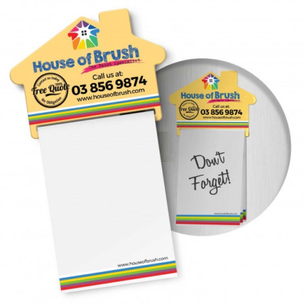 Custom Magnetic House Memo Pad A7 - Full Colour