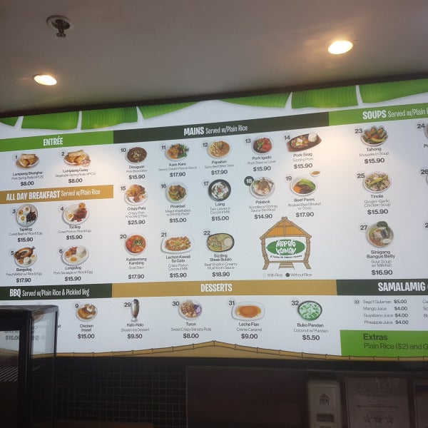 Beautiful menu boards for another local....
