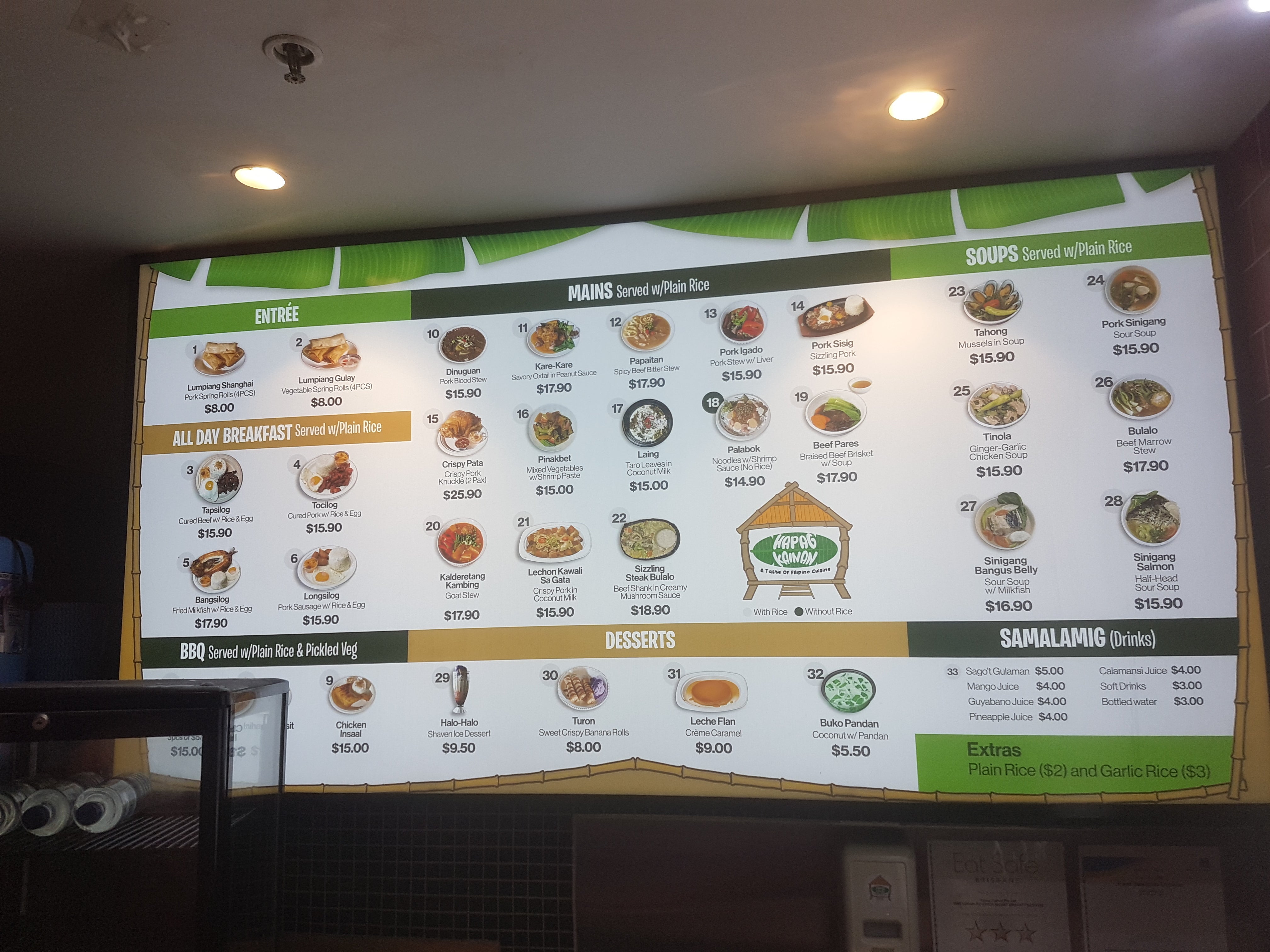Beautiful menu boards for another local....