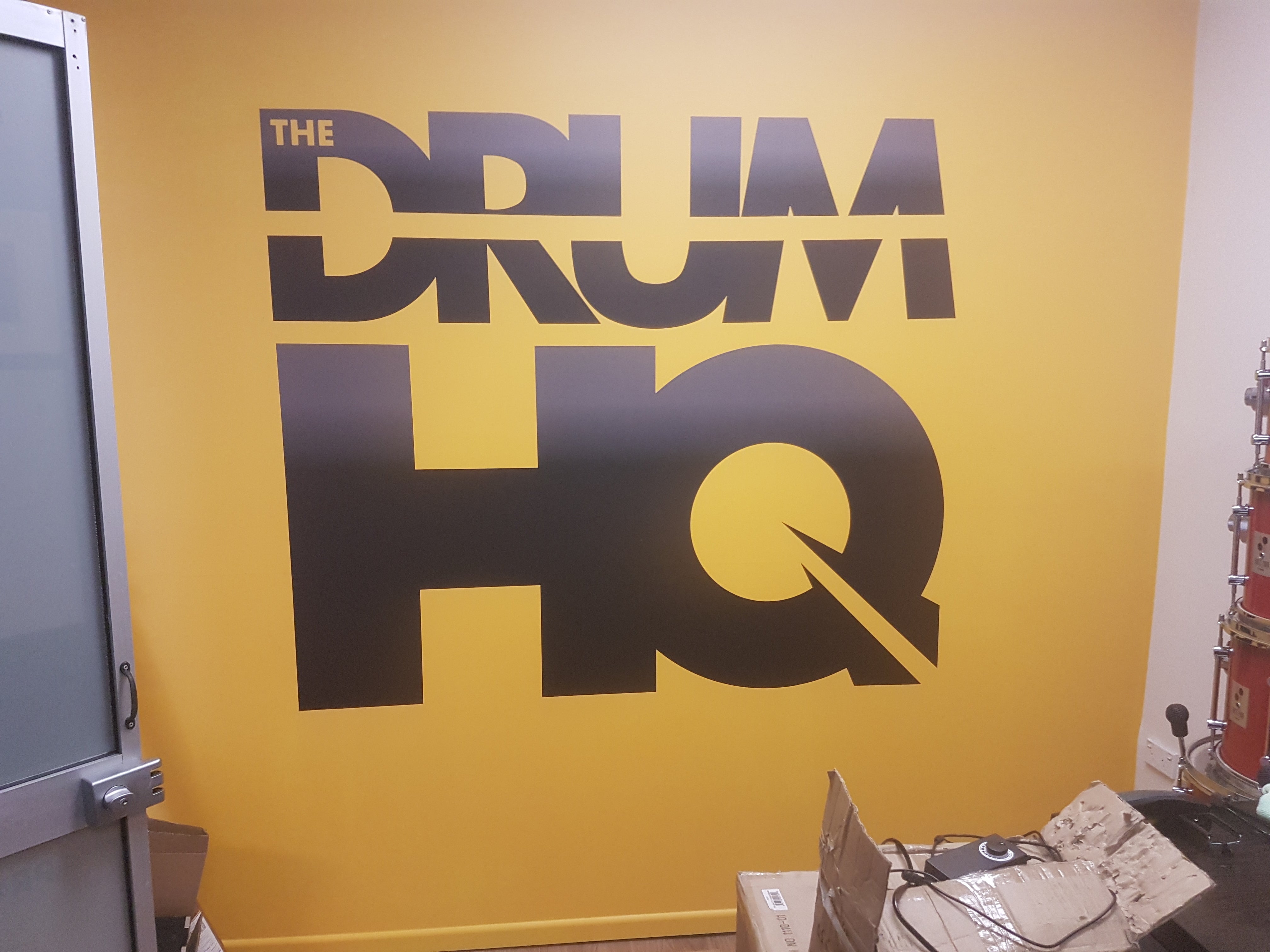 Bold logo creates perfect contrast!