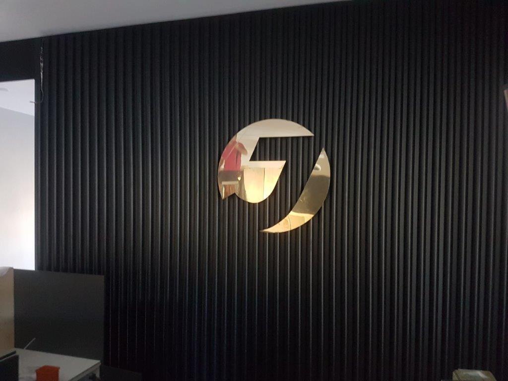 Lux signage for a lux space