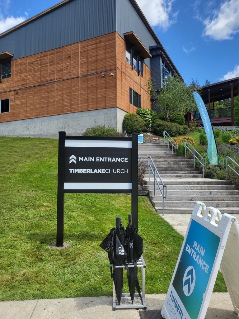 Campus Wayfinding Signage - Timberlake Church, Redmond, WA