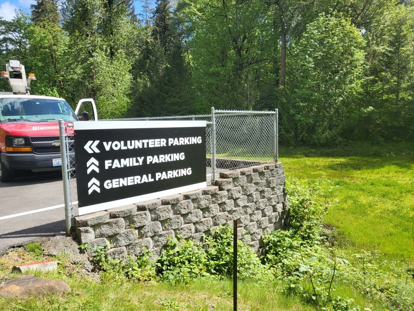 Campus Wayfinding Signage - Timberlake Church, Redmond, WA