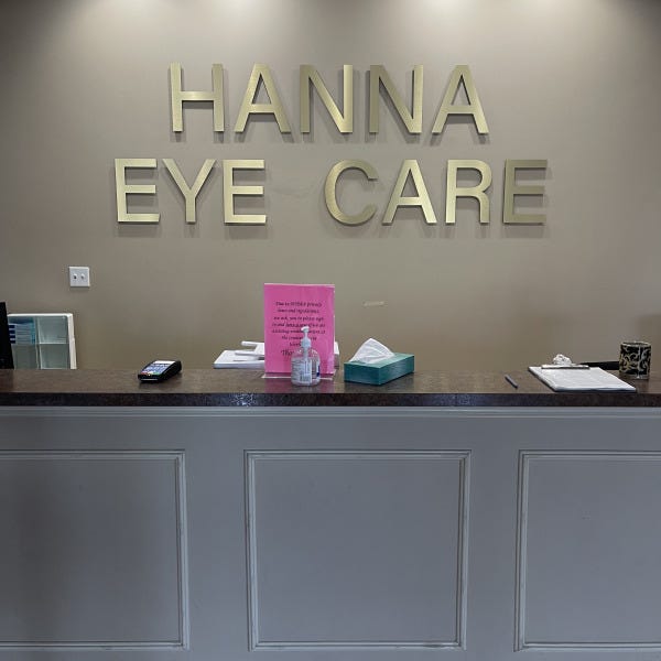 Hanna Eye Care Dimensional Letters