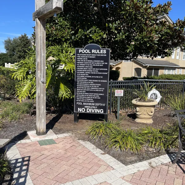 Metal sign with Printed graphics