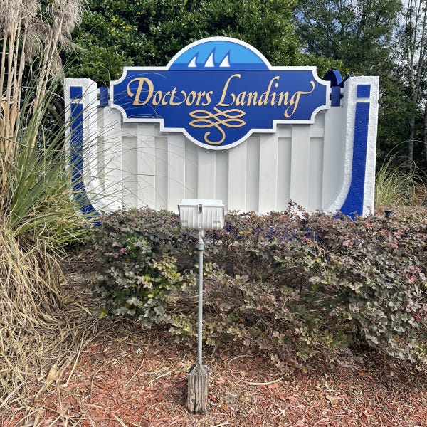 Engraved Neighborhood Sign, Fleming Island