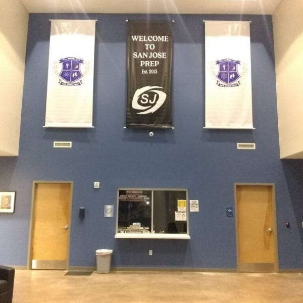 School Banners and Floor Decal