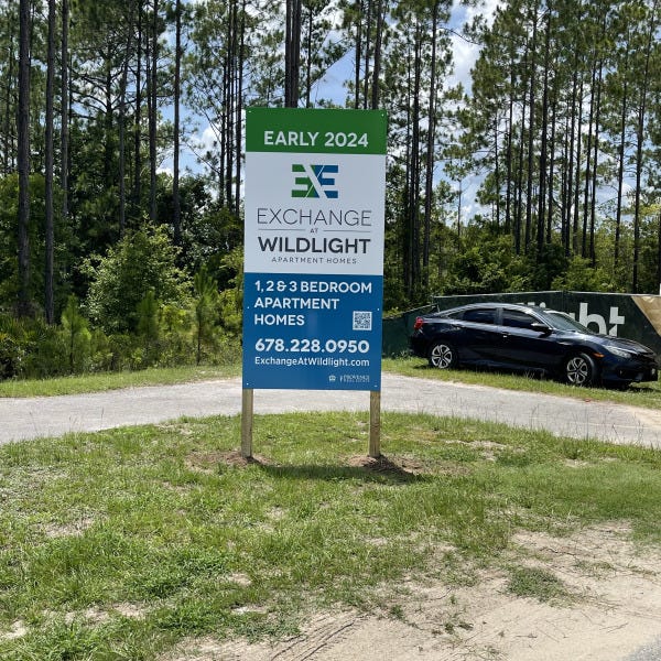 Post and Panel with Printed Graphics