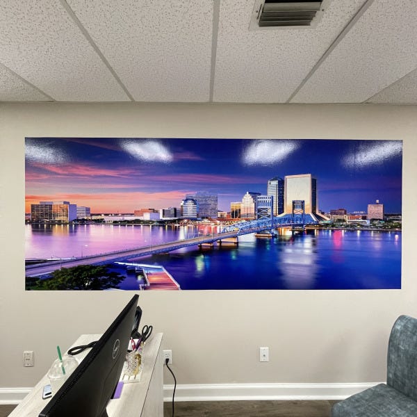 Wall vinyl, custom decal, Jacksonville