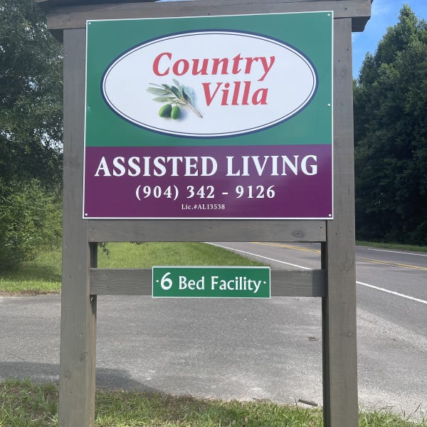 Metal sign with Printed graphics