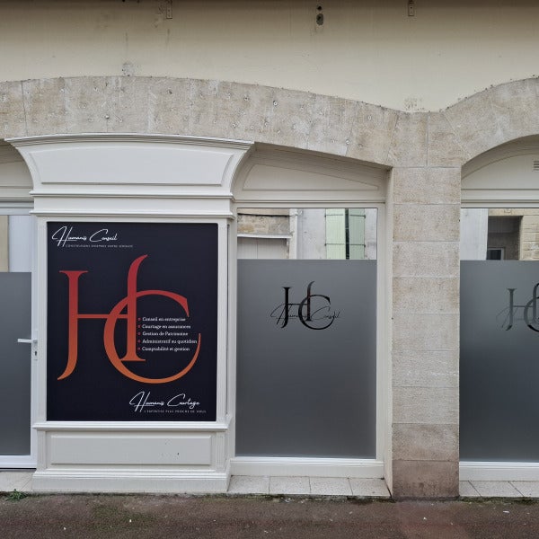 Adhésifs pour vitrine