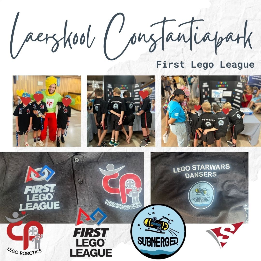 Laerskool Constantiapark turning heads with our stunning shirts for the Lego Robotics Team