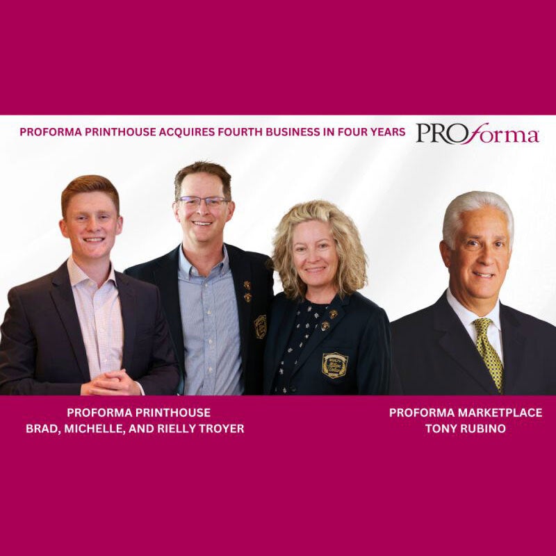 Proforma Printhouse Acquires Proforma Marketplace: A Power Move in the Print Industry Sets the Stage for Innovation and Collaboration Proforma Printhouse Acquires Proforma Marketplace: A Power Move in the Print Industry Sets the Stage for Innovation and Collaboration