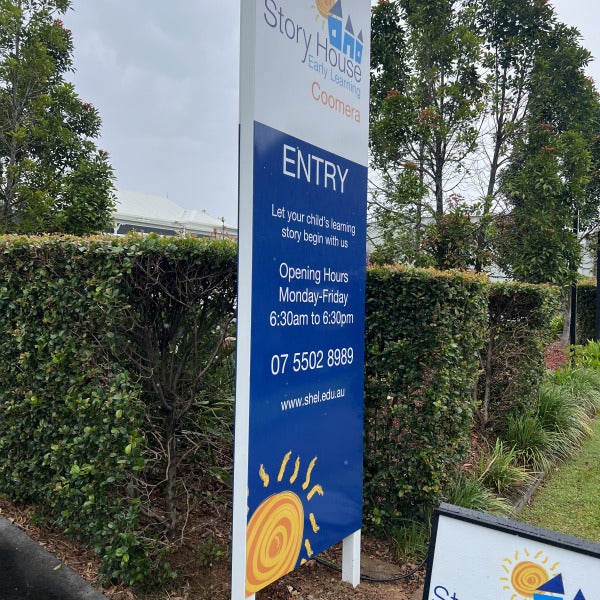 Early learning centre new signage works