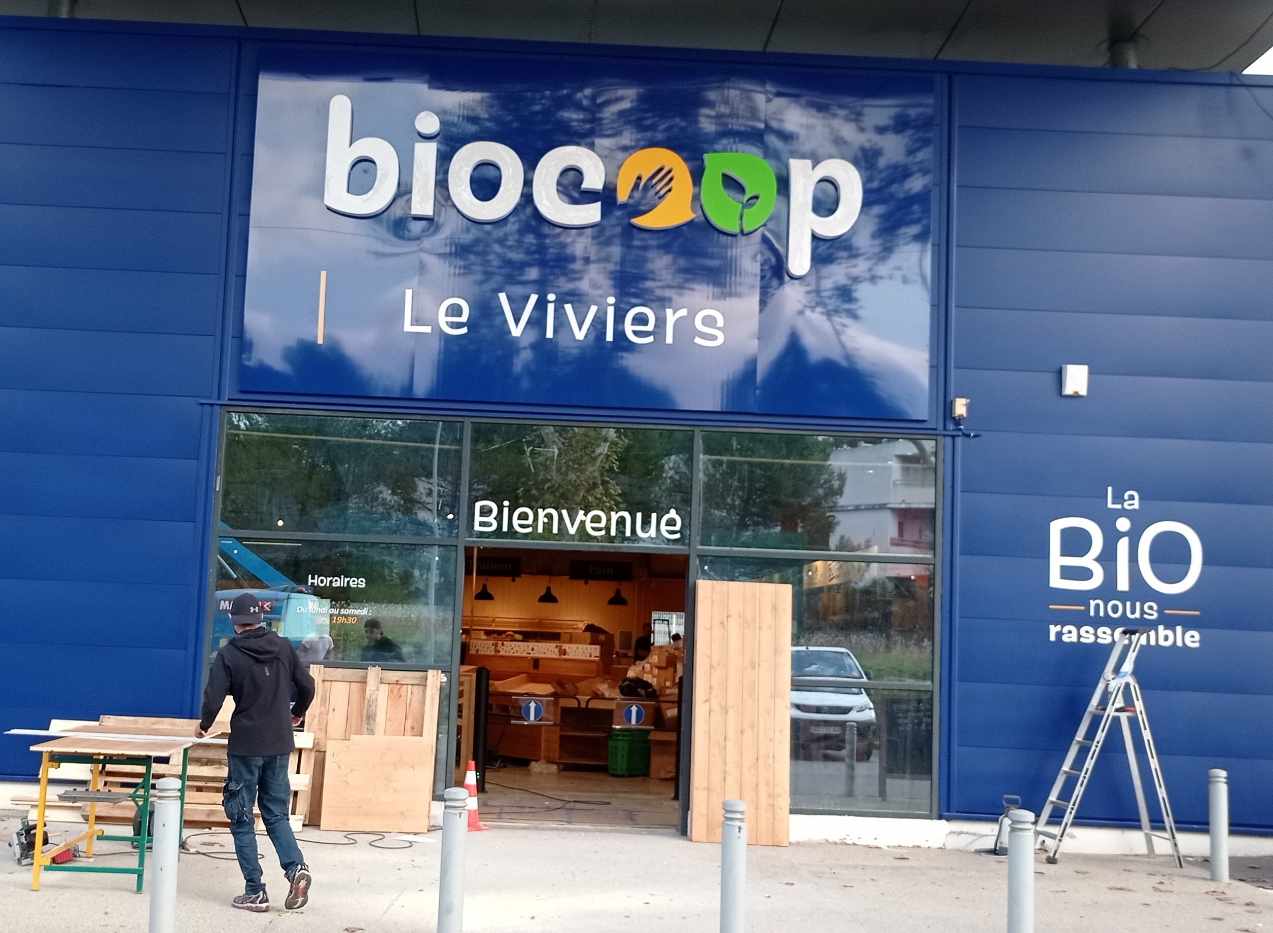 ENSEIGNE LUMINEUSE - BIOCOOP MAGASIN BIOJACOU
