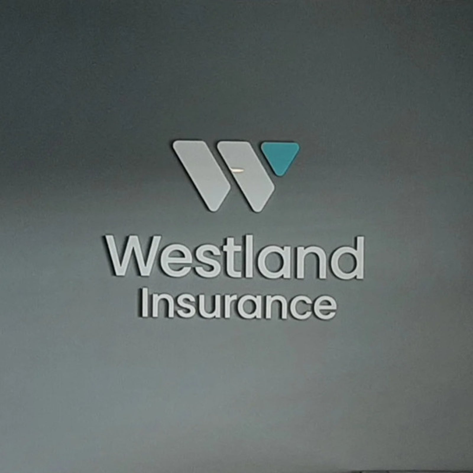 Acrylic Reception Sign for Westland Insurance in Lamont, AB