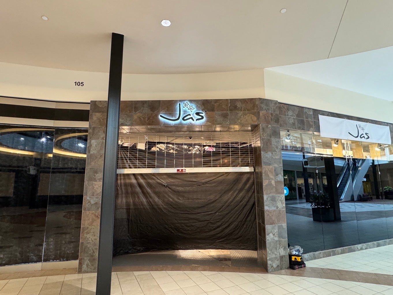 Shop with Jas Grand Opening: Signarama Tysons Installs Halo-Lit Stainless Steel Sign at Dulles Town Center