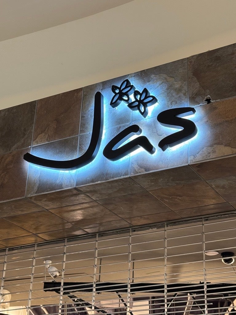 Shop with Jas Grand Opening: Signarama Tysons Installs Halo-Lit Stainless Steel Sign at Dulles Town Center