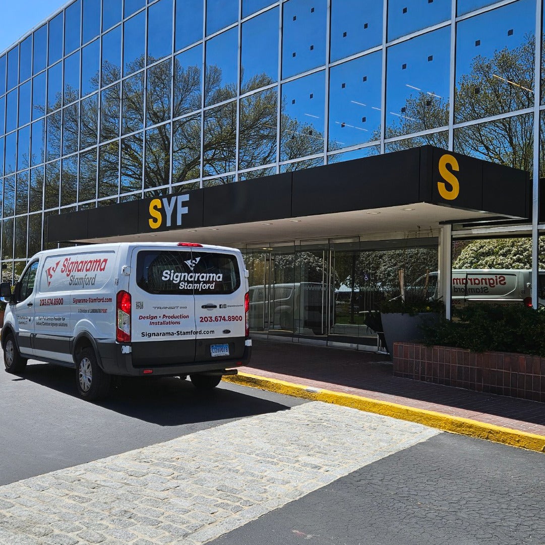 The Power of Custom Signage for Synchrony Stamford CT.