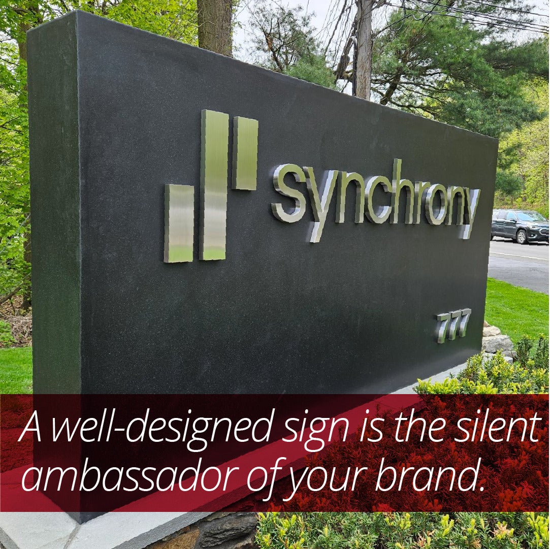 The Power of Custom Signage for Synchrony Stamford CT.