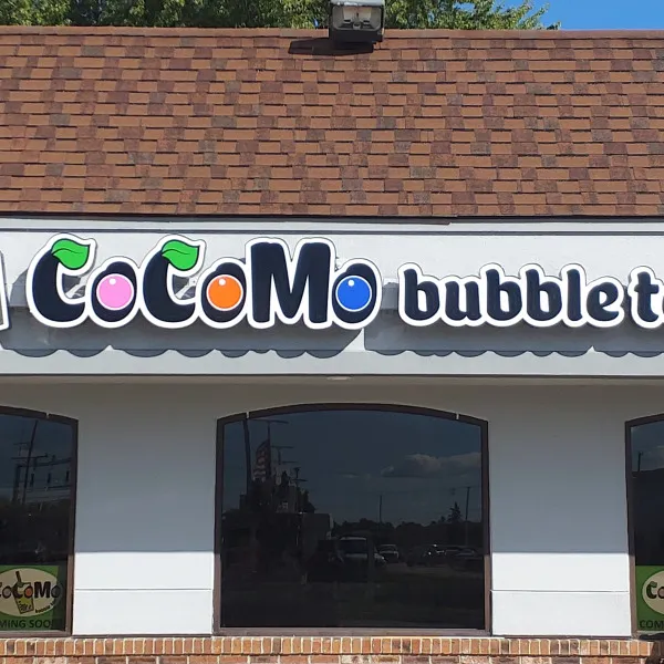 CoCoMo Bubble Tea Frakenmuth Channel Letters 3
