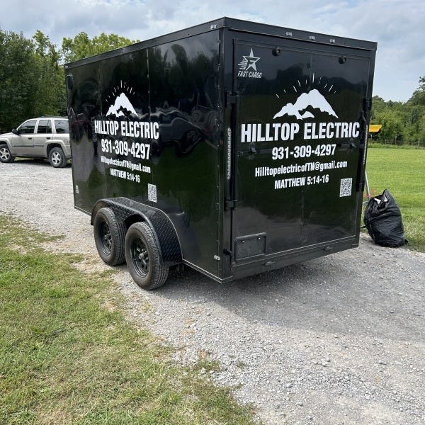 Hilltop Electric Trailer Wrap