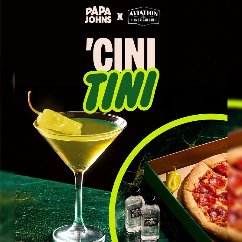 Papa John's and Aviation American Gin's 'Cini Tini:' A Spicy Union of Pizza and Cocktails Papa John's and Aviation American Gin's 'Cini Tini:' A Spicy Union of Pizza and Cocktails
