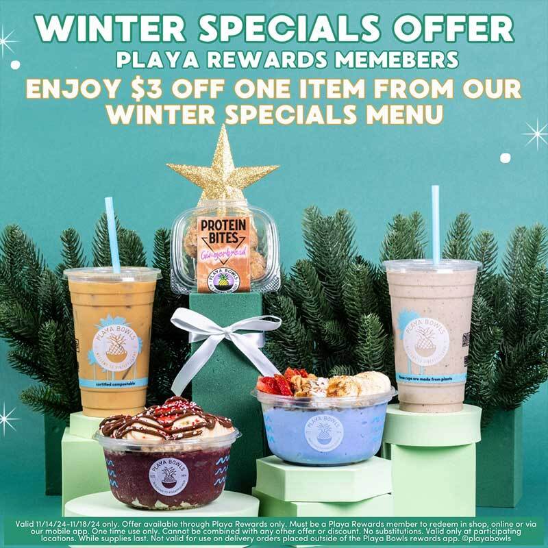 Hearty Holiday Vibes: Playa Bowls Unveils Limited-Time Winter Menu Sure to Sleigh Your Cravings