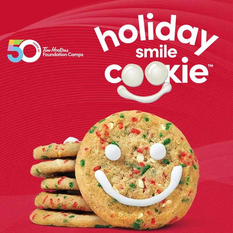 Spread Holiday Cheer with Tim Hortons US - Indulge in the Festive Smile Cookie Campaign to Make a Difference Spread Holiday Cheer with Tim Hortons US - Indulge in the Festive Smile Cookie Campaign to Make a Difference