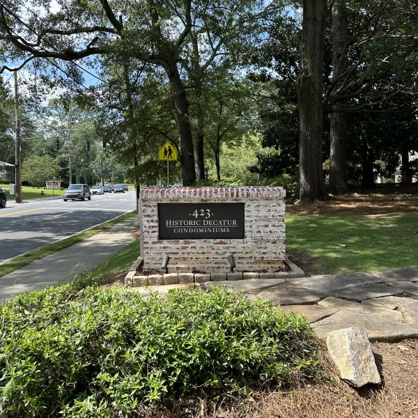HDU Residential Monument Sign Downtown Decatur