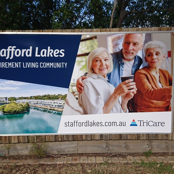 Sailtrack banners are a great solution for large spaces.