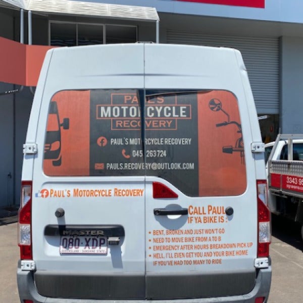 What a difference a new print made on the rear windows of this van!