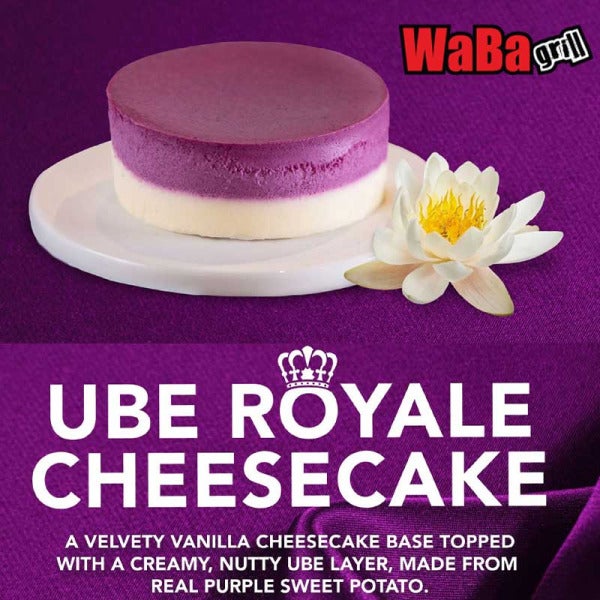 WaBa Grill Introduces Ube Royale Cheesecake: A Decadent Purple Passion Masterpiece Meets Culinary Innovation WaBa Grill Introduces Ube Royale Cheesecake: A Decadent Purple Passion Masterpiece Meets Culinary Innovation