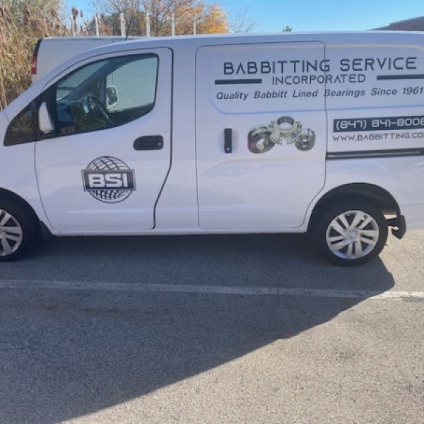 Babbitting Service Inc. Van Driver Side