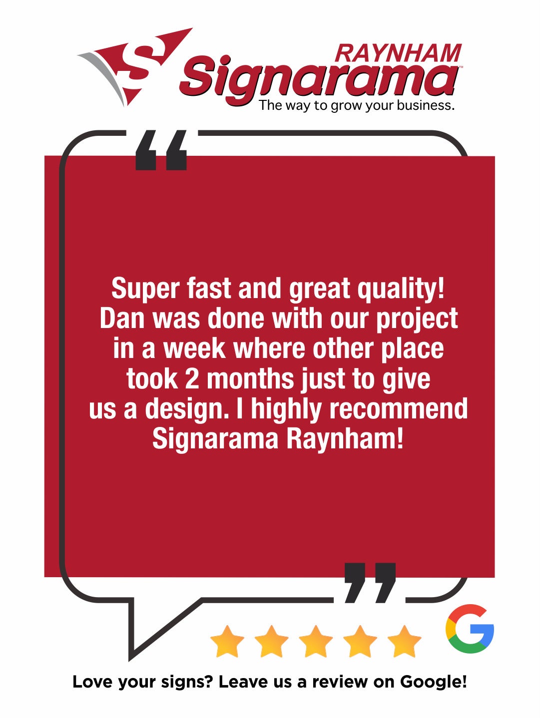 Your Local Top Rated Sign Shop!