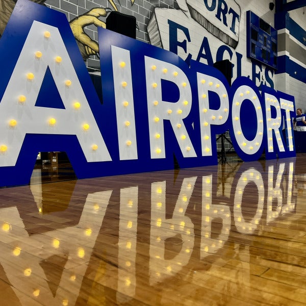 Custom Marquee Letters Wow Crowds at Sporting Events!