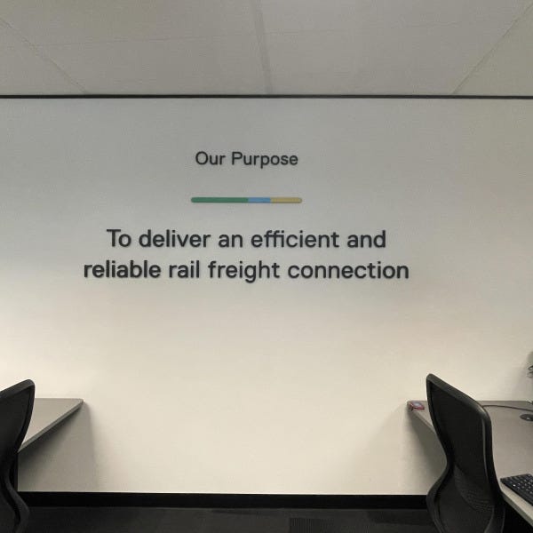 3D acrylic letters expressing company values installed to wall by Signarama Brendale.