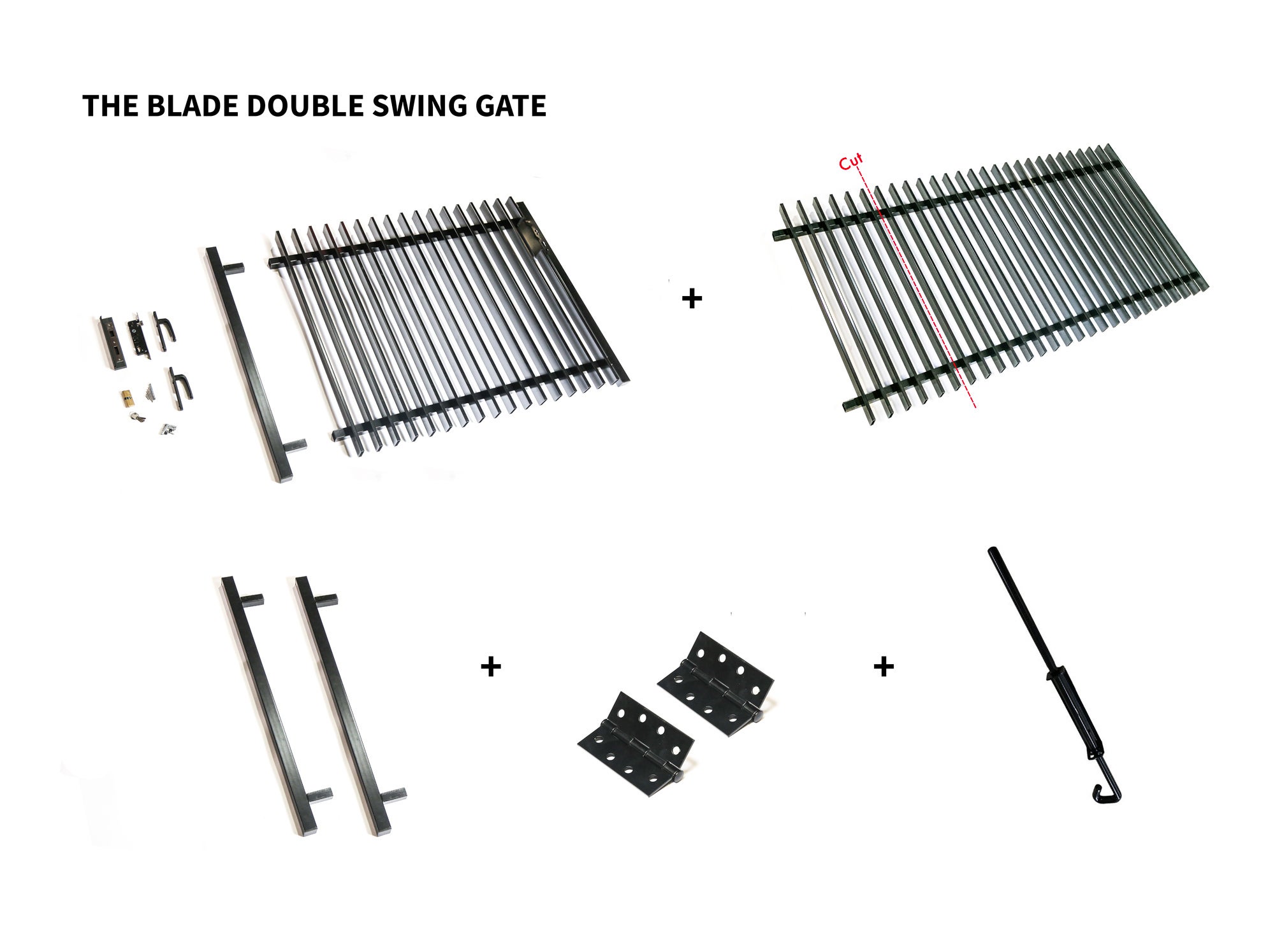 Aluminium Double Swing Gates