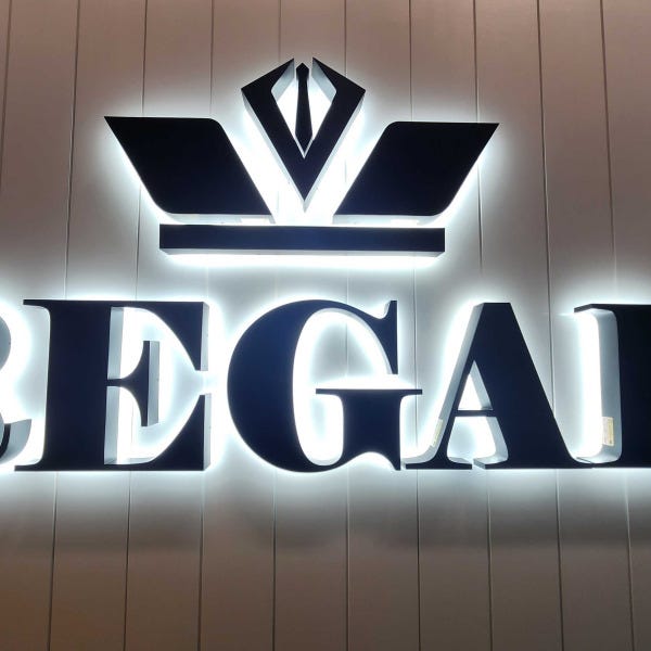 Regal Menswear Farmington CT Halo-Lit Illuminated Sign