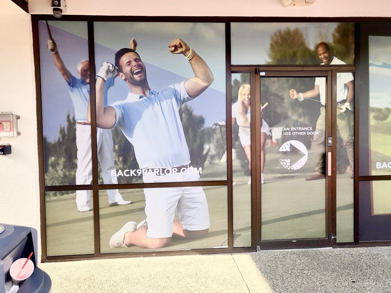 Transform and Increase the Visibility of Your Storefront with Perforated Window Graphics - Back9 Golf, Redmond, WA