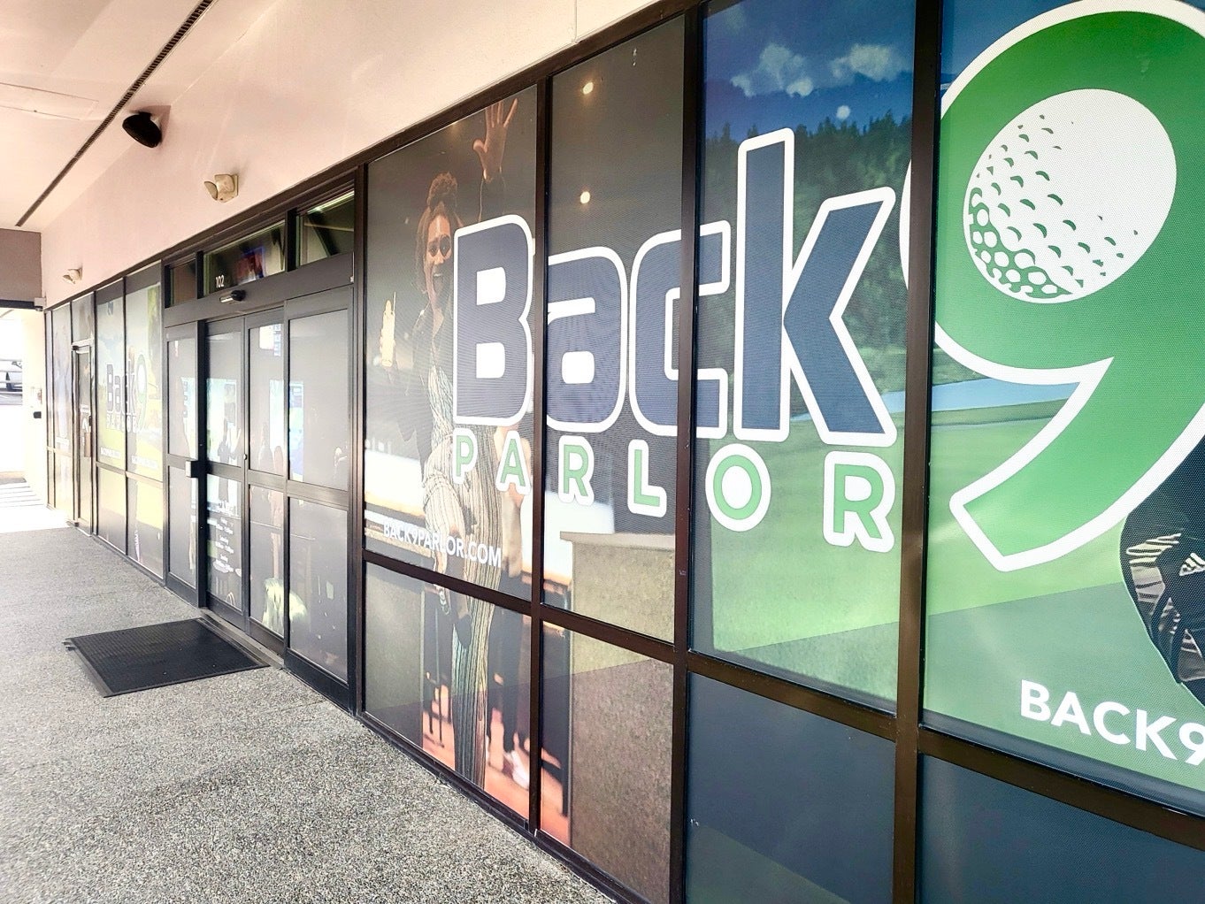 Transform and Increase the Visibility of Your Storefront with Perforated Window Graphics - Back9 Golf, Redmond, WA