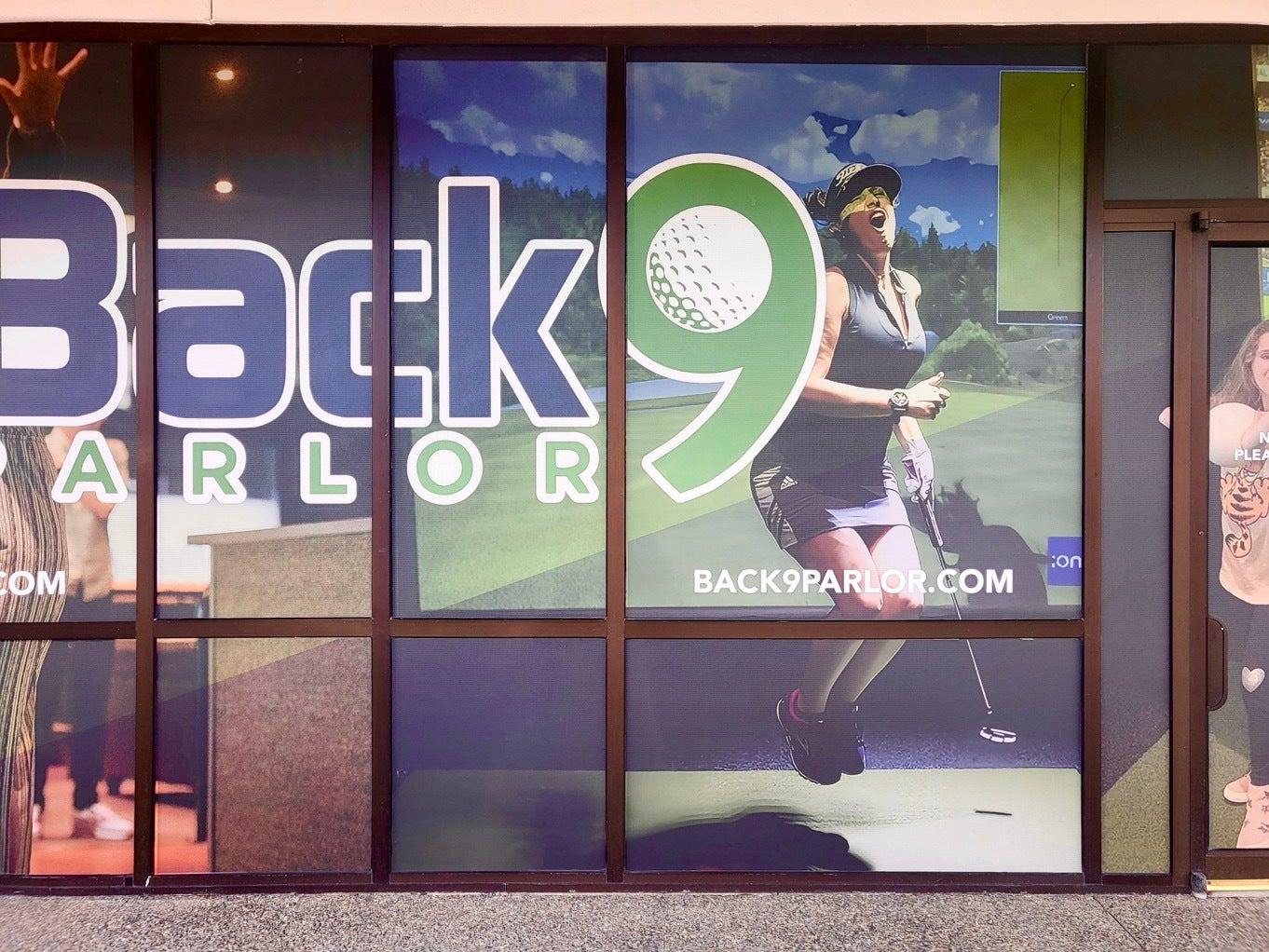 Transform and Increase the Visibility of Your Storefront with Perforated Window Graphics - Back9 Golf, Redmond, WA